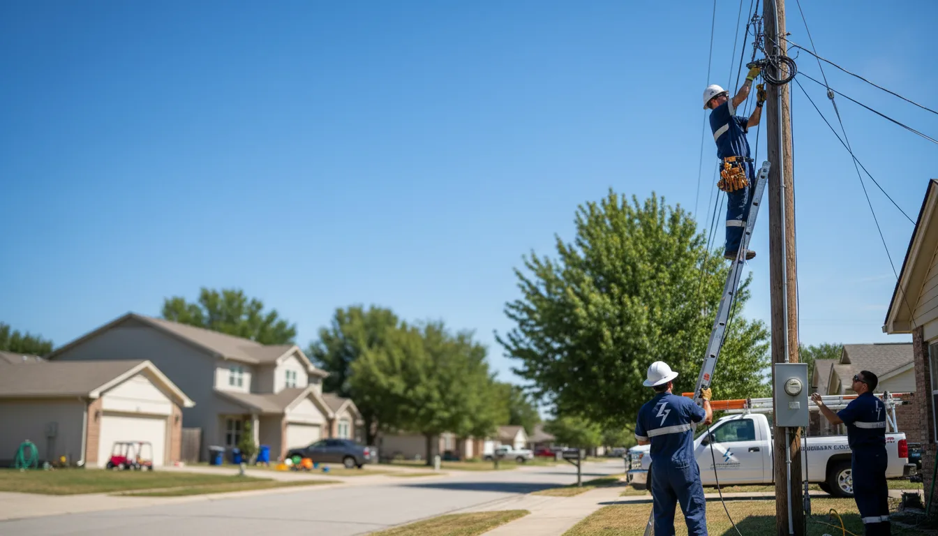 Residential electrician providing installation services in Bluffton, IN